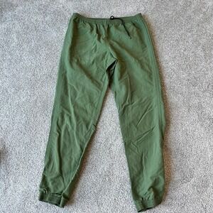 Patagonia Mens Baggies Nylon Pants Olive Green Medium Outdoor Hiking Elastic